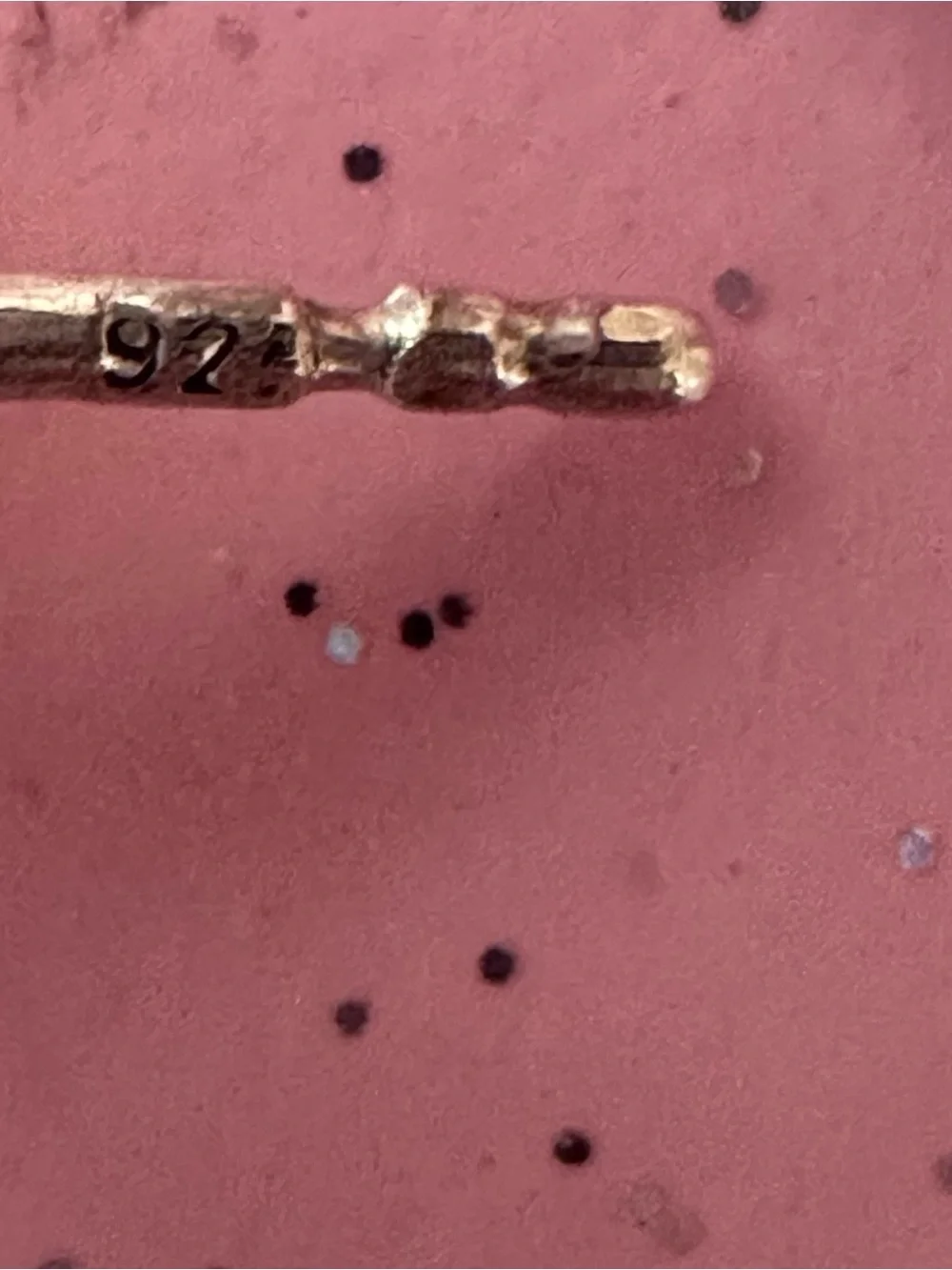 Silpada Sterling Silver 925 Pink and Garnet Trio Stud Earrings very small